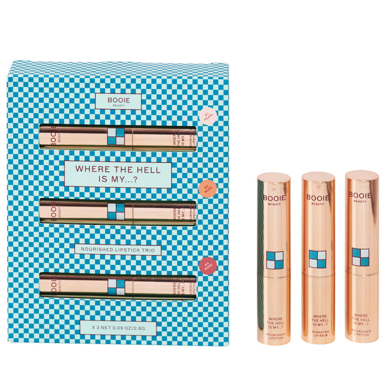 BOOIE Beauty Nourished Lipstick Trio