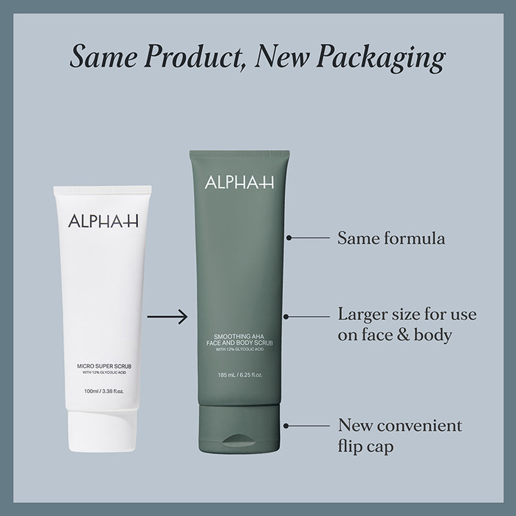 Alpha-H Smoothing AHA Face & Body Scrub 185ml