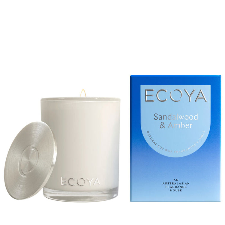 Ecoya Madison Jar Candle - Sandalwood & Amber 400g