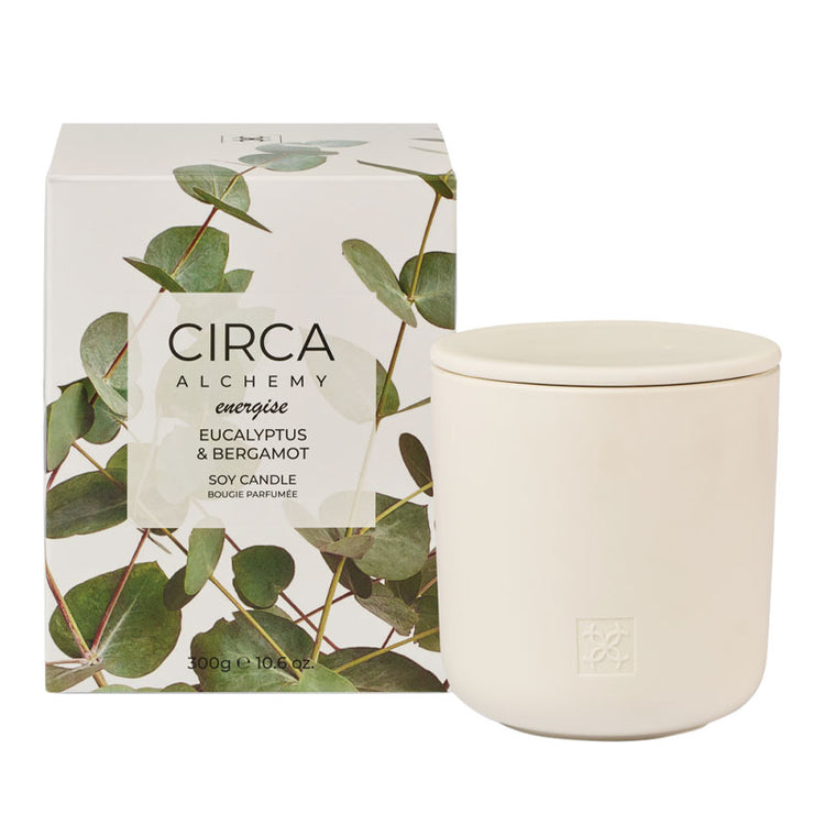 CIRCA Alchemy Energise - Eucalyptus & Bergamot Soy Candle 300g