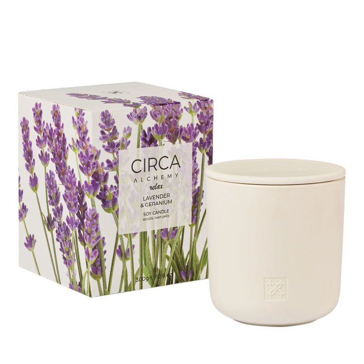 CIRCA Alchemy Relax - Lavender & Geranium Soy Candle 300g