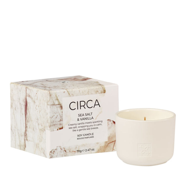 CIRCA Sea Salt & Vanilla Soy Candle 70g