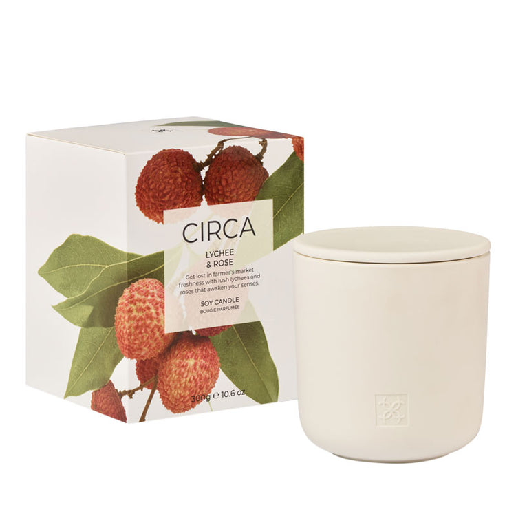 CIRCA Rose & Lychee Soy Candle 300g