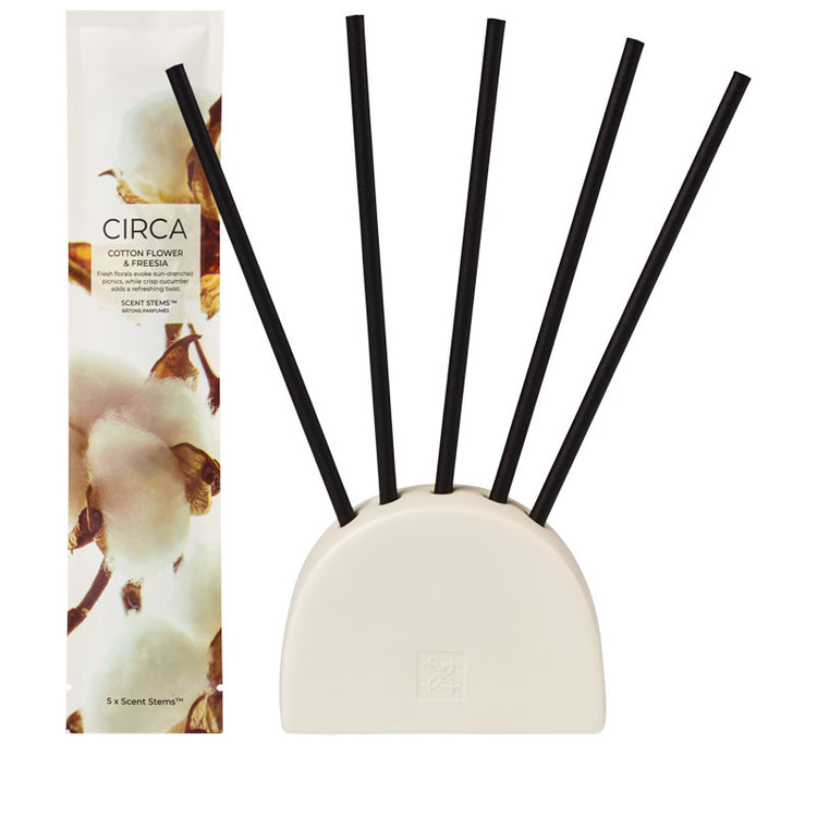 CIRCA Cotton Flower & Freesia 5 Replacement Scent Stems