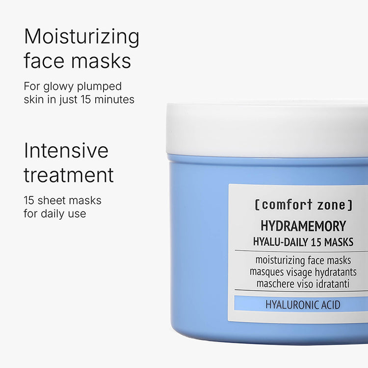 Comfort Zone Hydramemory Hyalu-Daily Masks (15 pcs)