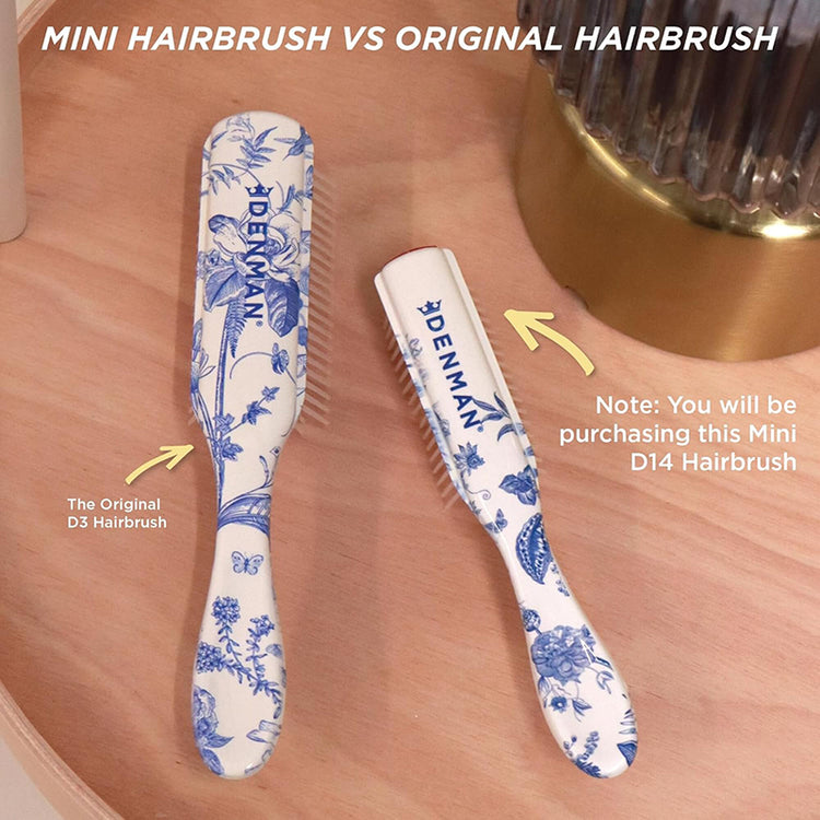 Denman D14 5 Row Mini Styler Blue Belle Brush