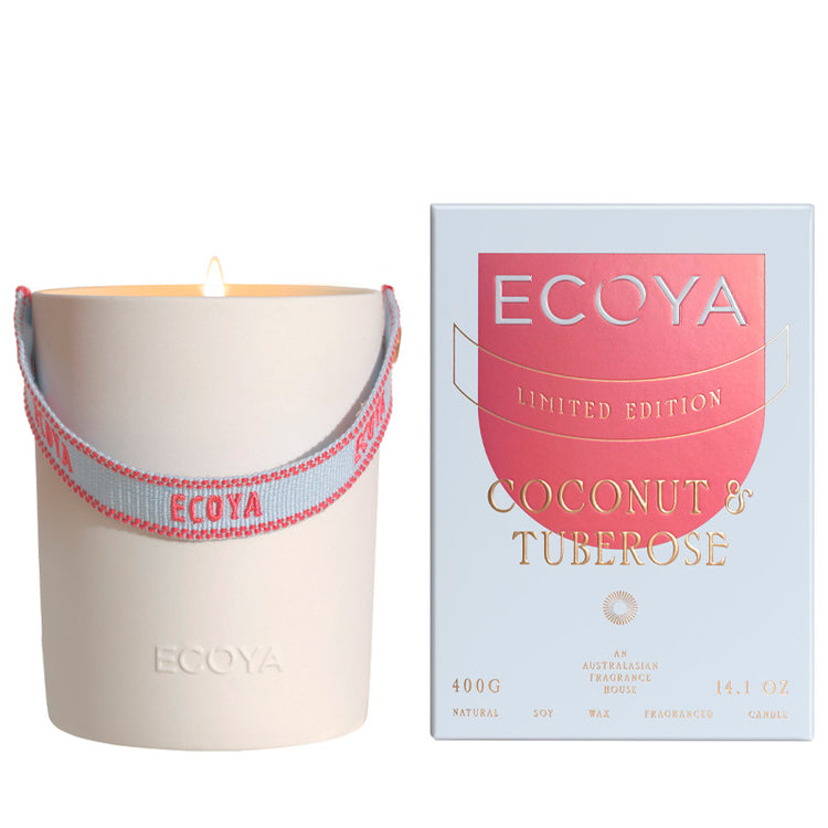 Ecoya Ceramic Candle - Coconut & Tuberose 400g