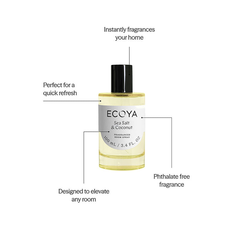 Ecoya Sea Salt & Coconut Room Spray 100ml