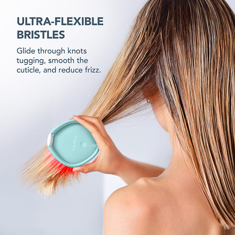 FOREO FLIP Play Advanced LED Light Hairbrush - Ice Ice Baby!