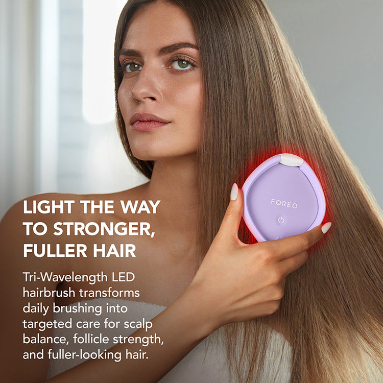 FOREO FLIP Play Advanced LED Light Hairbrush - I Lilac You!
