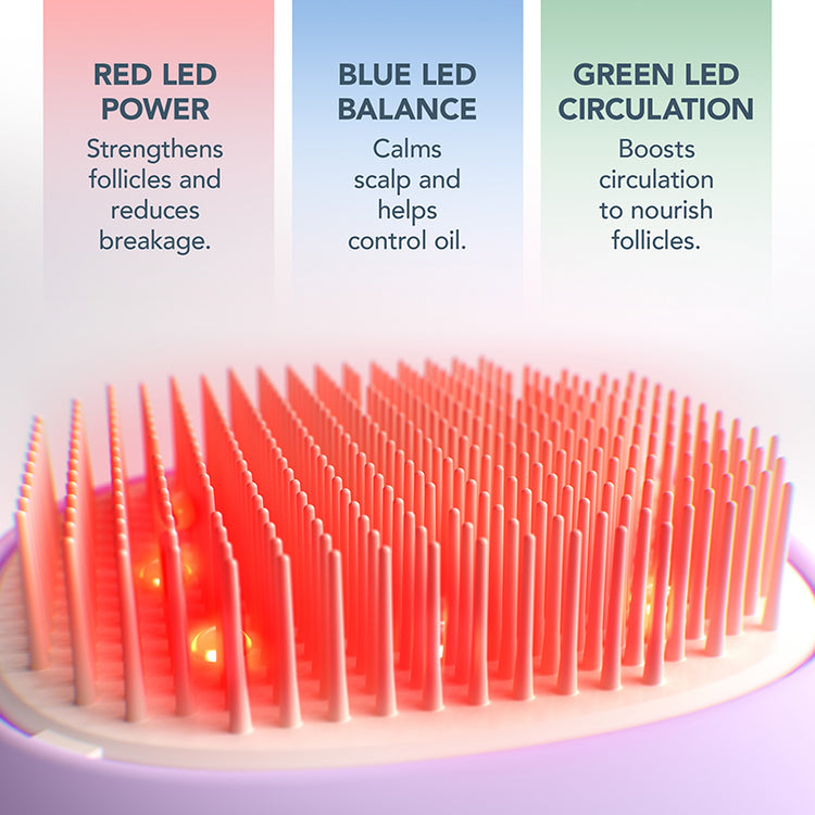 FOREO FLIP Play Advanced LED Light Hairbrush - I Lilac You!