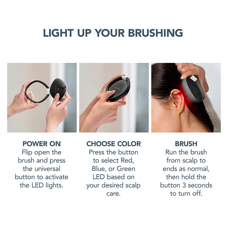 FOREO FLIP Play Advanced LED Light Hairbrush - Midnight Magic!