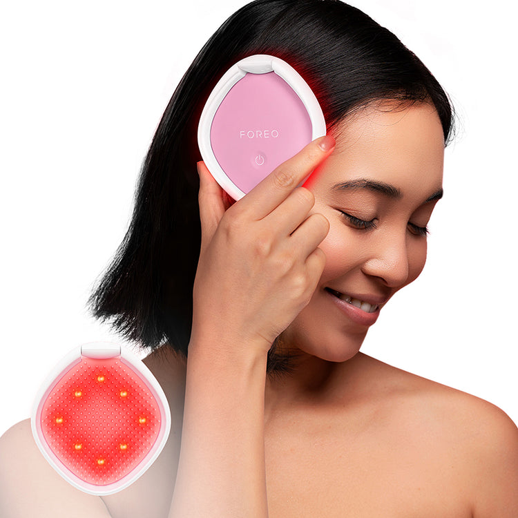 FOREO FLIP Play Red Light Hairbrush - Tickle Me Pink!