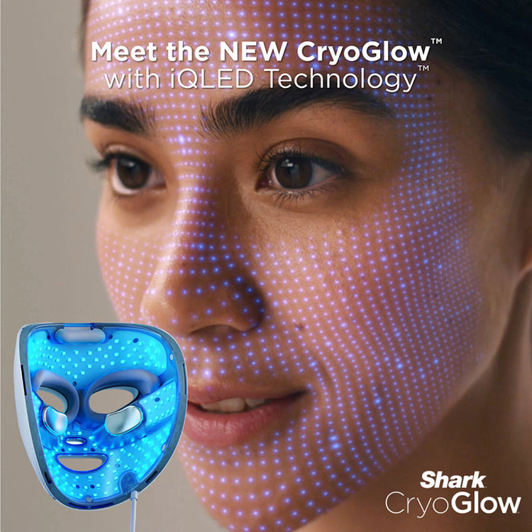 Shark CryoGlow™ Cooling + LED Face Mask - Blue Frost