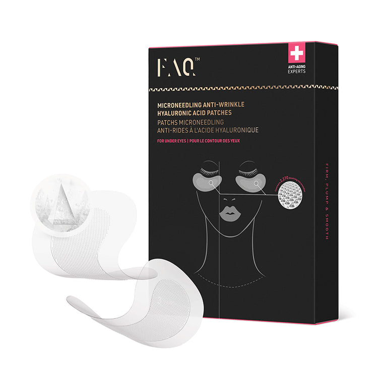 FOREO FAQ Microneedling Anti-Wrinkle Hyaluronic Acid Patches For Under Eyes (3 Pairs)