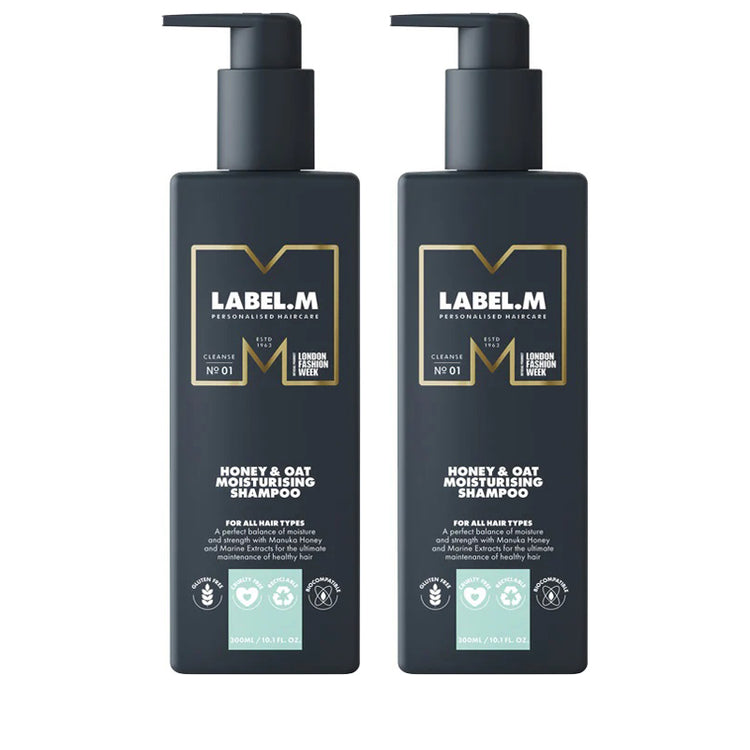 LABEL.M Honey & Oat Moisturising Shampoo Duo