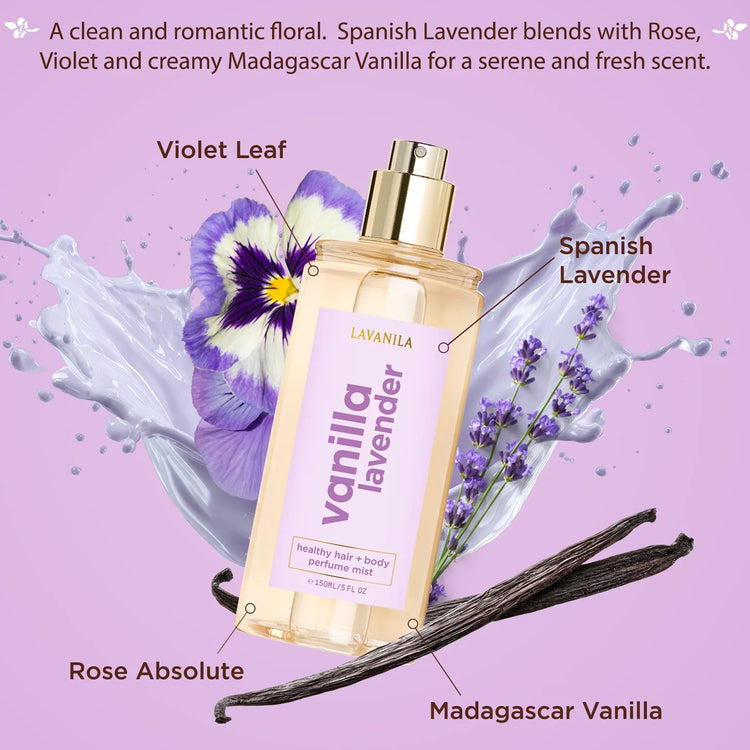 LAVANILA Healthy Hair and Body Mist Vanilla Lavender 150ml