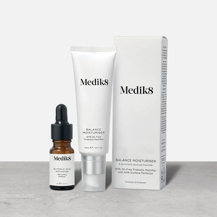 Medik8 Balance Moisturiser with Glycolic Acid Activator 50ml
