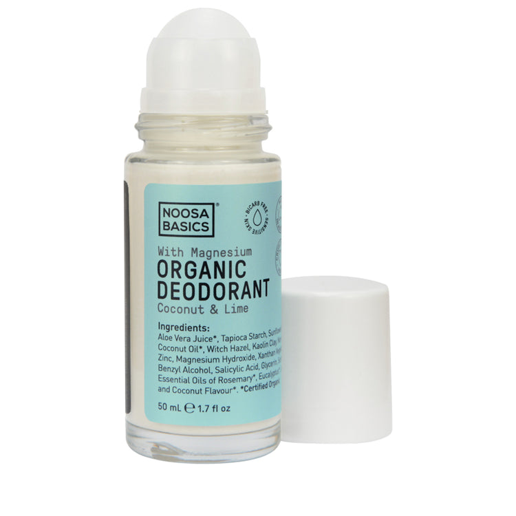 Noosa Basics Organic Deodorant Roll On - Coconut & Lime 50ml