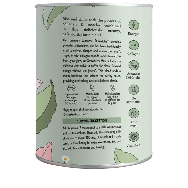 Nutra Naturals Collagen Strawberry Matcha Latte 100g