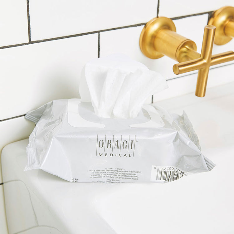 Obagi On the Go Cleansing Wipes for Oily or Acne Prone Skin (25pk)
