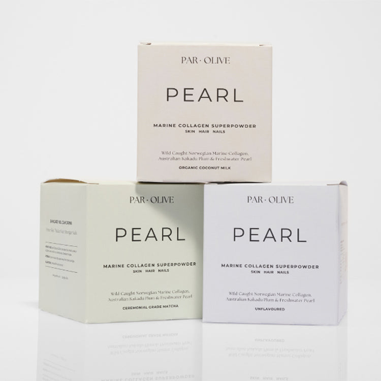 Par Olive PEARL Marine Collagen Superpowder Travel Set (Ceremonial Grade Matcha) 70g