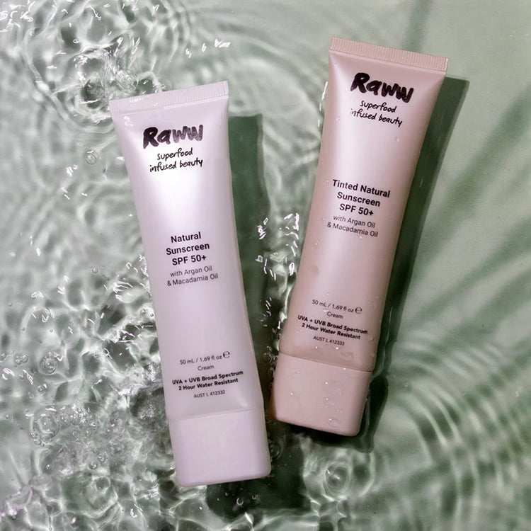 Raww Tinted Natural Sunscreen SPF 50+ 50ml