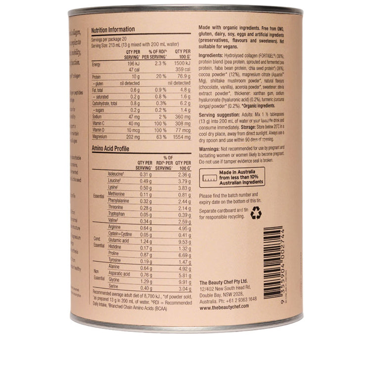The Beauty Chef Body Collagen Chocolate 260g