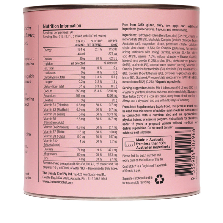 The Beauty Chef Body Electric™ + Creatine Strawberry 320g