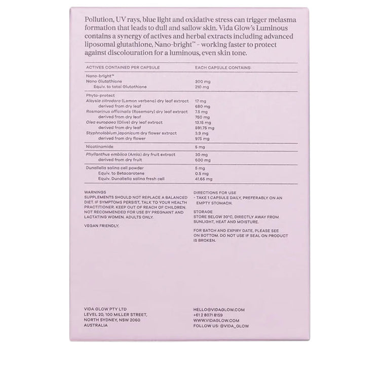 Vida Glow Advanced Repair Luminous (30 capsules)