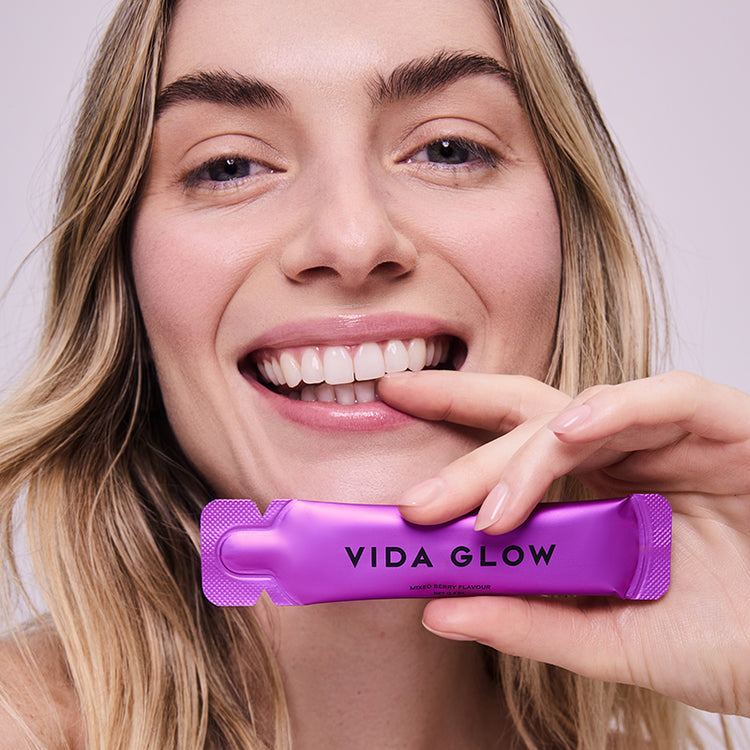 Vida Glow Liquid Collagen Skin Health - Mixed Berry 15 x 12.5ml