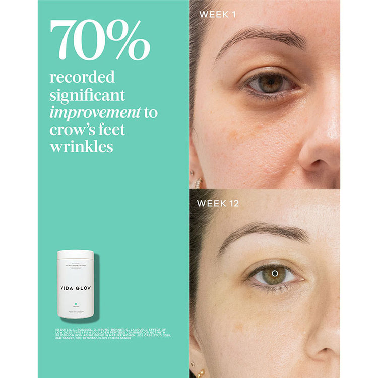 Vida Glow Natural Marine Collagen Loose Powder 270g (90 serves)