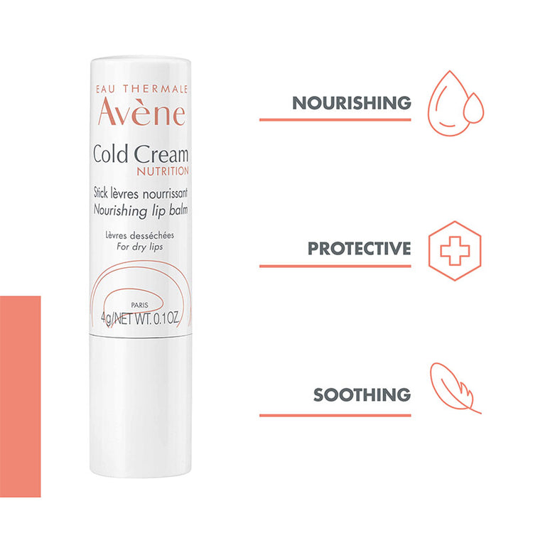 Avene Lip Balm With Cold Cream 4g - Intense Nourishing for Dry lips