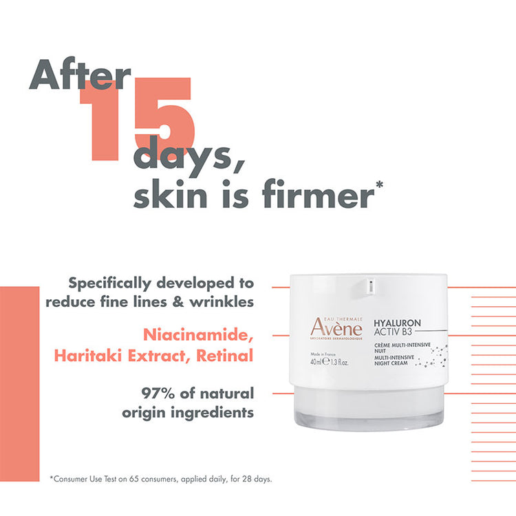 Avene Hyaluron Activ B3 Multi-Intensive Night Cream 40ml - Niacinamide & Retinal Night Cream