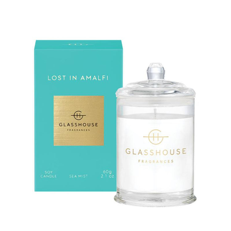 GLASSHOUSE FRAGRANCES Lost in Amalfi 60g Triple Scented Soy Candle