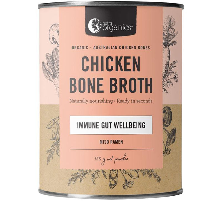 Nutra Organics Chicken Bone Broth Miso Ramen 125g