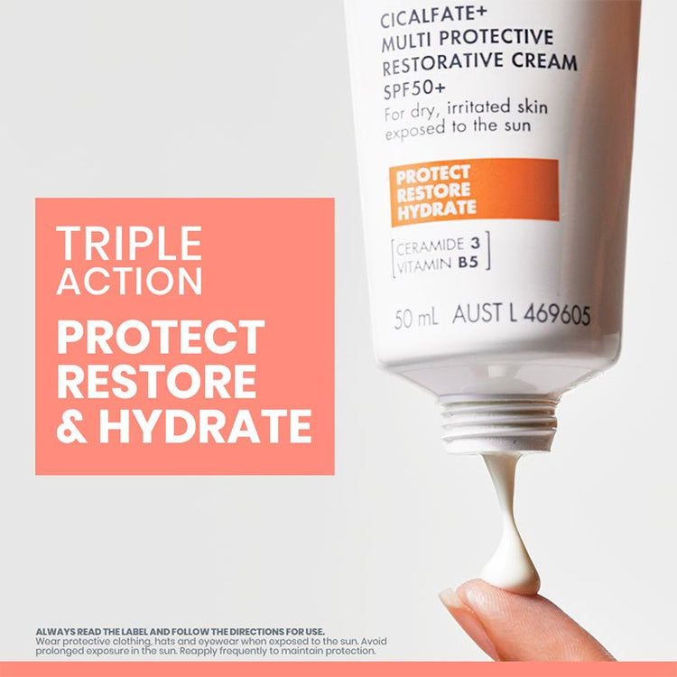 Avene Cicalfate+ Multi Protective Restorative Cream SPF50+ 50ml - For dry, irritated skin