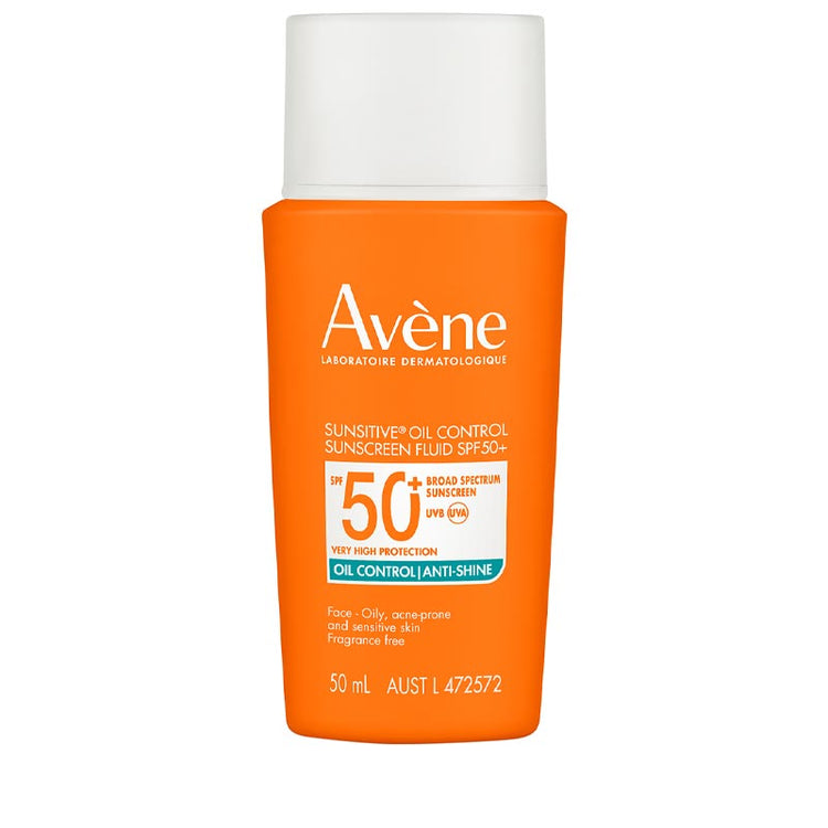 Avene Sunsitive Oil Control Sunscreen Fluid SPF50+ 50ml - Oily, Acne-prone and Sensitive Skin