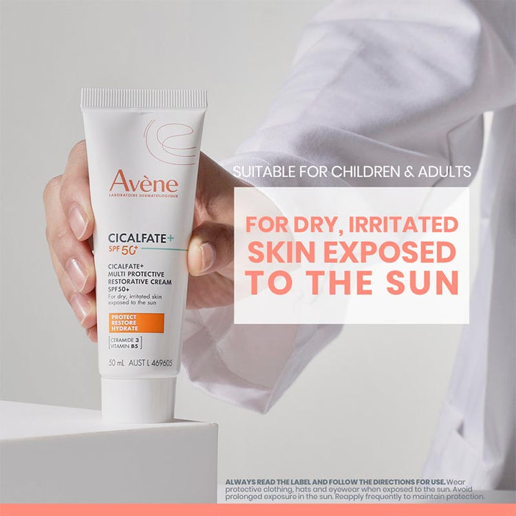 Avene Cicalfate+ Multi Protective Restorative Cream SPF50+ 50ml - For dry, irritated skin