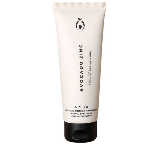 Avocado Zinc SPF50 Natural Tinted Moisturiser 50ml