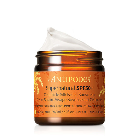 Antipodes Supernatural SPF50+ Ceramide Silk Sunscreen 60ml