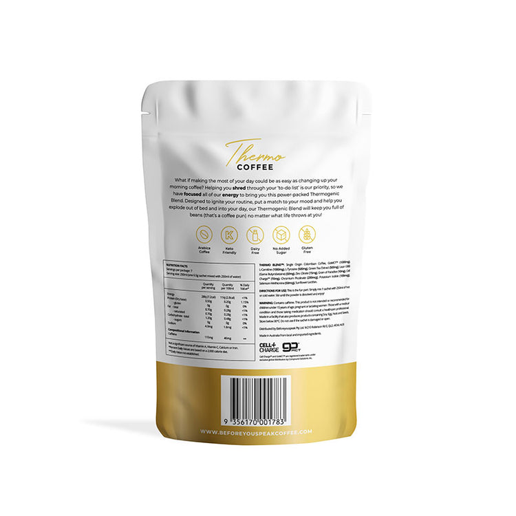 Beforeyouspeak Thermo Coffee - Unsweetened (7 serves)