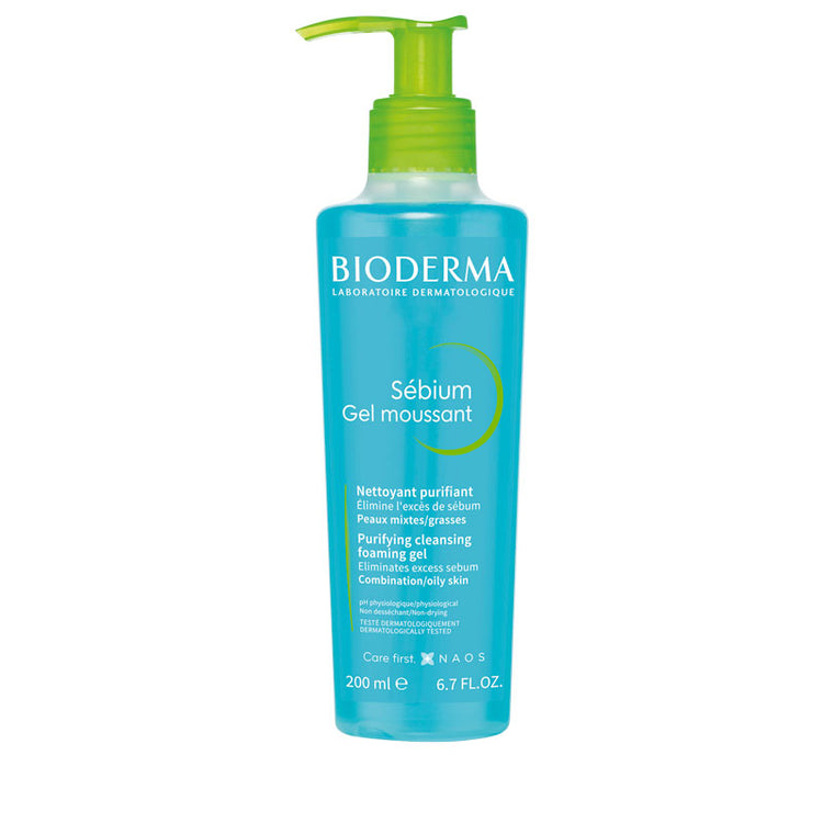 Bioderma Sebium Gel Moussant Purifying Foaming Gel Cleanser 200ml