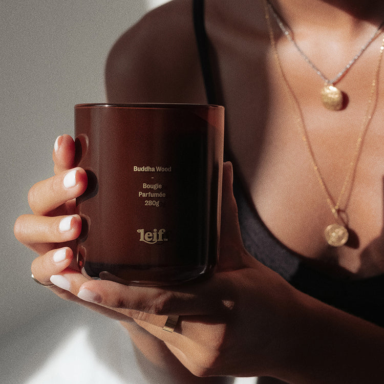 Leif Buddha Wood Candle 280g