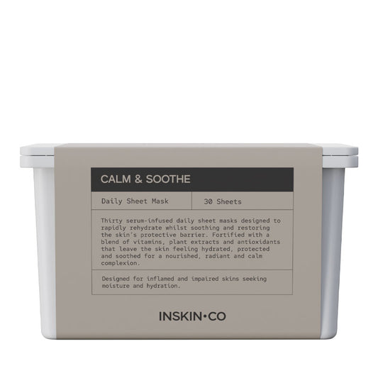 Inskin Co Daily Sheet Mask - Calm & Soothe (30 Pack)