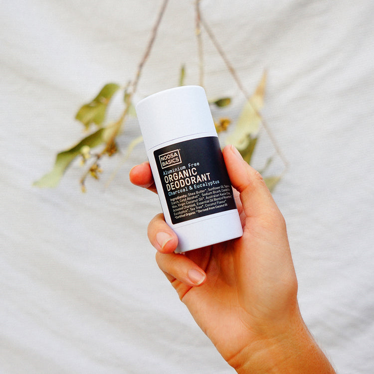Noosa Basics Organic Deodorant Stick - Charcoal & Eucalyptus 60g