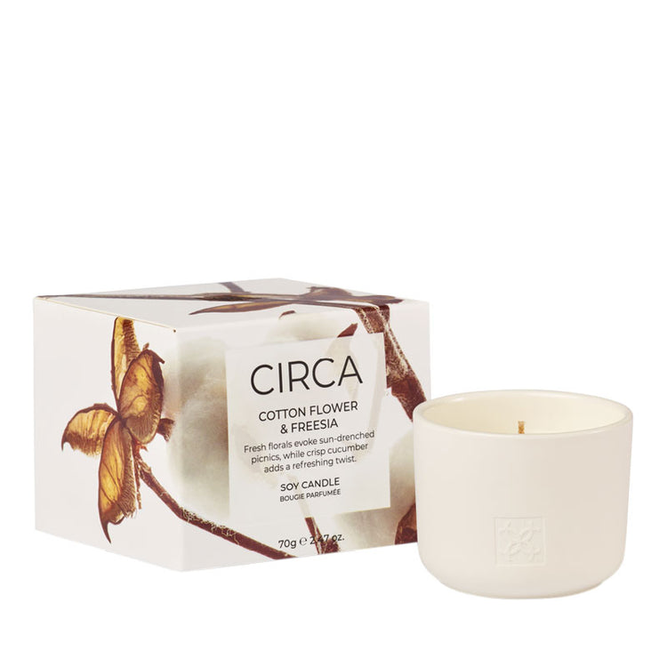 CIRCA Cotton Flower & Freesia Soy Candle 70g