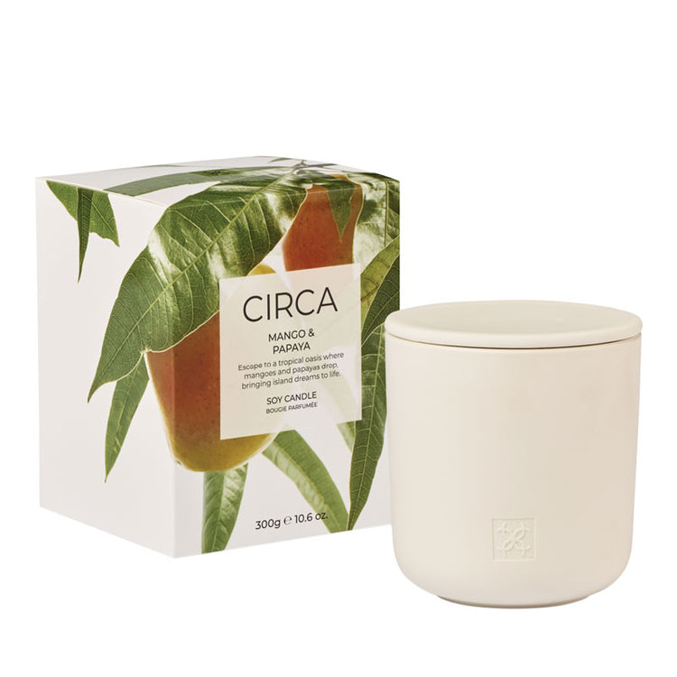 CIRCA Mango & Papaya Soy Candle 300g