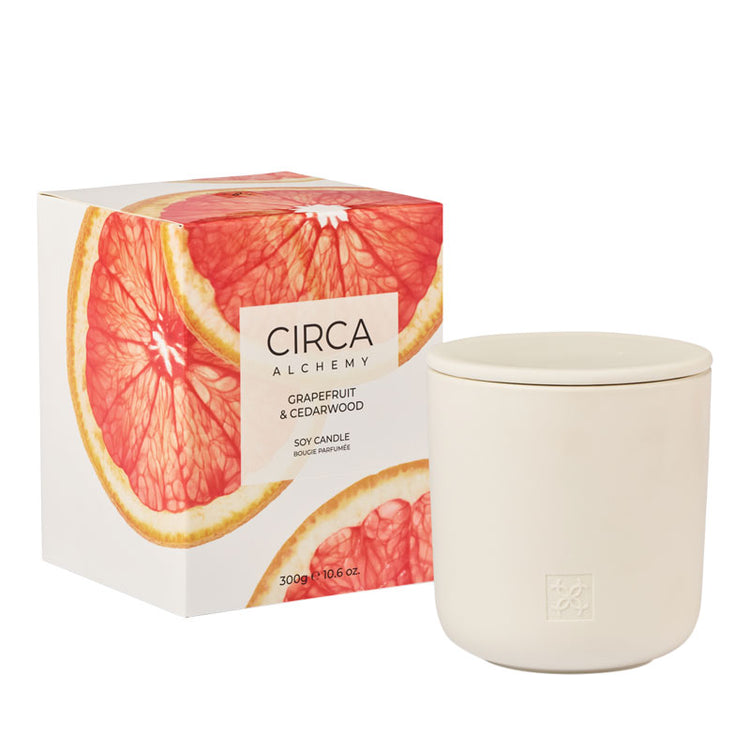 CIRCA Alchemy Grapefruit & Cedarwood Soy Candle 300g