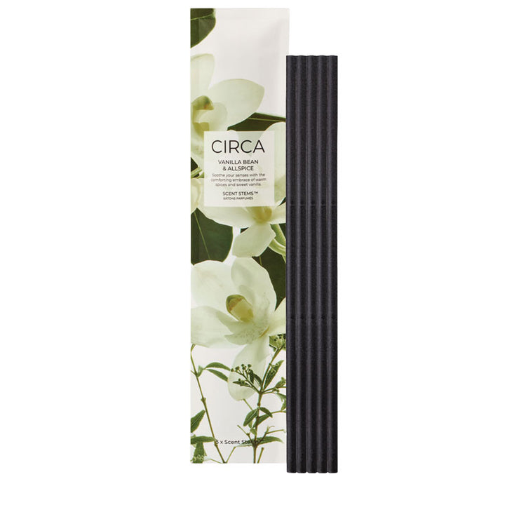 CIRCA Vanilla Bean & Allspice 5 Replacement Scent Stems